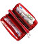 Яркий женский кошелек-клатч с двумя отделениями на молниях ST Leather 19430 Красный фото, картинка, изображение