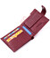 Стильное женское портмоне с блоком для карт из натуральной кожи ST Leather 19472 Бордовый фото, картинка, изображение