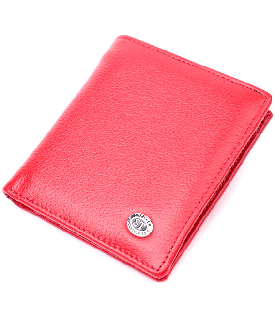 Яркая модель кошелька из натуральной кожи ST Leather 19475 Красный фото, картинка, изображение