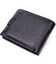 Горизонтальный мужской бумажник из натуральной кожи ST Leather 22443 Черный фото, картинка, изображение