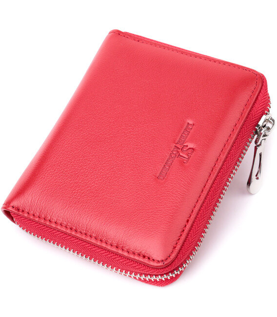 Симпатичный женский кошелек из натуральной кожи ST Leather 22448 Красный фото, картинка, изображение