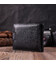 Горизонтальный бумажник среднего размера из натуральной кожи ST Leather 22454 Черный фото, картинка, изображение