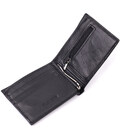 Мужской кошелек-зажим из натуральной кожи ST Leather 22460 Черный фото, картинка, изображение