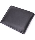 Компактне чоловіче портмоне з натуральної шкіри ST Leather 22486 Чорний картинка, зображення, фото