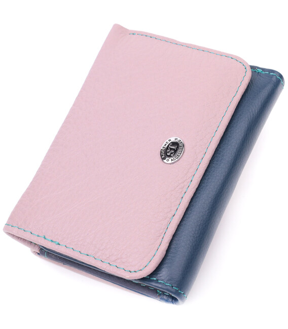 Практичный кошелек для девушек из натуральной кожи ST Leather 22496 Разноцветный фото, картинка, изображение