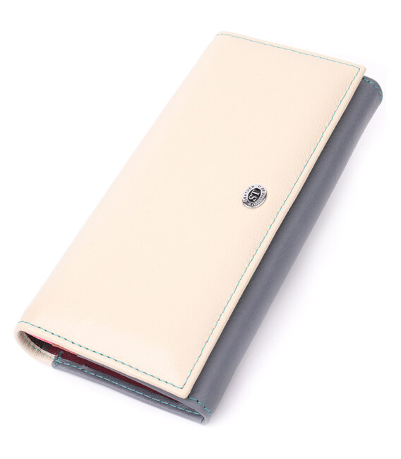 Практичный кошелек для стильных женщин из натуральной кожи ST Leather 22519 Разноцветный фото, картинка, изображение