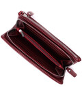 Добротный женский кошелек-клатч с двумя молниями из натуральной кожи ST Leather 22528 Бордовый фото, картинка, изображение