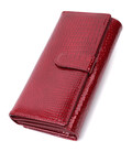 Шкіряний лакований гаманець з блоком для кредитних карток ST Leather 22682 Червоний картинка, зображення, фото