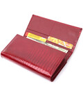 Шкіряний лакований гаманець з блоком для кредитних карток ST Leather 22682 Червоний картинка, зображення, фото