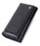 Лакированный кожаный кошелек с блоком для кредитных карт ST Leather 22683 Черный фото, картинка, изображение