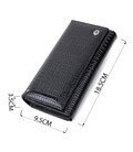 Лакированный кожаный кошелек с блоком для кредитных карт ST Leather 22683 Черный фото, картинка, изображение