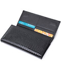 Лакированный кожаный кошелек с блоком для кредитных карт ST Leather 22683 Черный фото, картинка, изображение