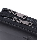 Мужской кожаный клатч для карт купюр и документов ST Leather 22684 Черный фото, картинка, изображение