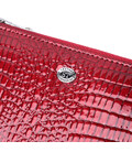 Фактурний клатч на два відділення з лакованої натуральної шкіри ST Leather 22692 Червоний картинка, зображення, фото