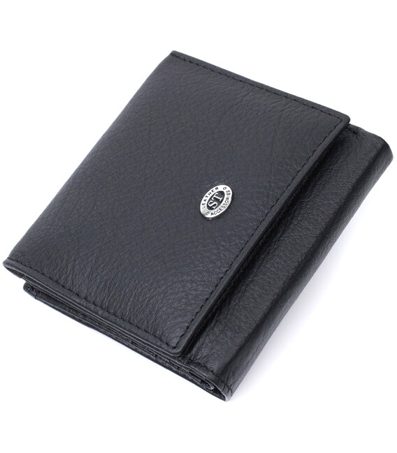 Гарний гаманець для жінок із натуральної шкіри ST Leather 22709 Чорний картинка, зображення, фото