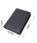 Чоловіче шкіряне портмоне для карток купюр та монет ST Leather 22733 Чорне картинка, зображення, фото