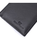 Мужское кожаное портмоне для карт купюр и монет ST Leather 22733 Черное фото, картинка, изображение