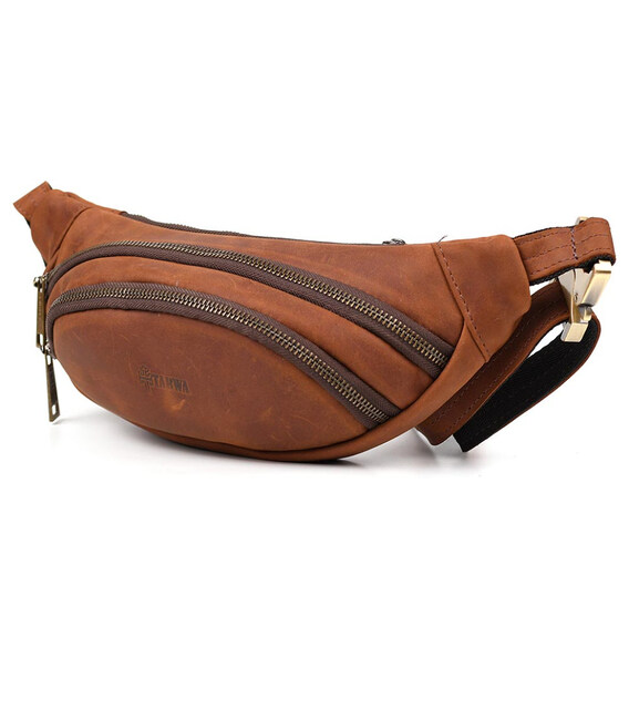 Шкіряна сумка бананка кінська шкіра TARWA RB-2406-3md картинка, зображення, фото