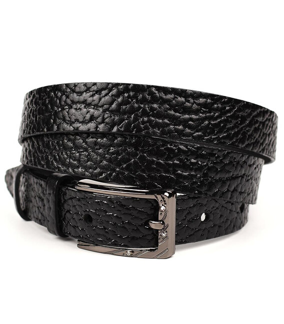 Чорний шкіряний ремінь флотар TARWA A52562-23 ширина 25мм фото, картинка, изображение