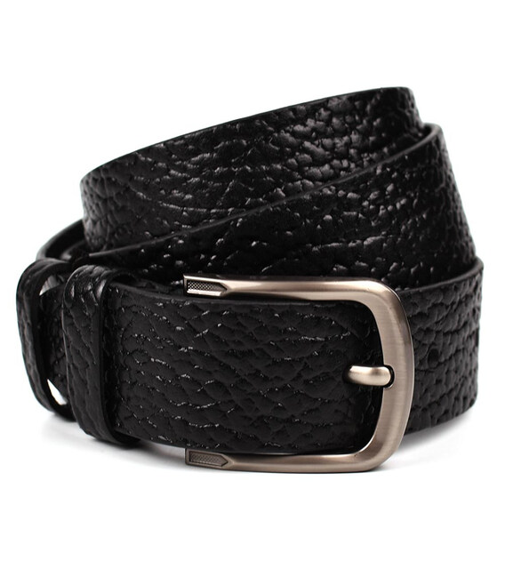 Чорний шкіряний ремінь флотар TARWA A14062-01 ширина 40мм фото, картинка, изображение