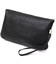Барсетка чоловіча клатч 705710, чорна фактурна шкіра Grande Pelle картинка, зображення, фото