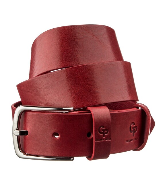 Ремінь жіночий шкіряний GRANDE PELLE 11262 Червоний картинка, зображення, фото