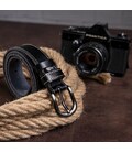 Ремень унисекс Vintage 20069 Черный фото, картинка, изображение