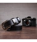 Ремень унисекс Vintage 20069 Черный фото, картинка, изображение