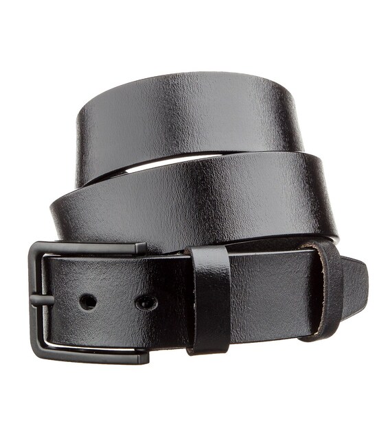 Мужской кожаный ремень classic Vintage 20222 Черный фото, картинка, изображение