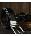 Ремень мужской двусторонний механика Vintage 20224 Черный фото, картинка, изображение