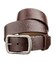 Мужской кожаный ремень с закругленной классической пряжкой Vintage 20230 Коричневый фото, картинка, изображение