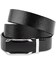 Ремень мужской с черной вставкой на пряжке Vintage 20255 Черный фото, картинка, изображение