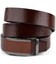 Ремень мужской с коричневой вставкой на пряжке Vintage 20286 Коричневый фото, картинка, изображение