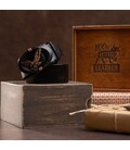 Ремень мужской с пряжкой автомат с силуэтом орла Vintage 20297 Черный фото, картинка, изображение