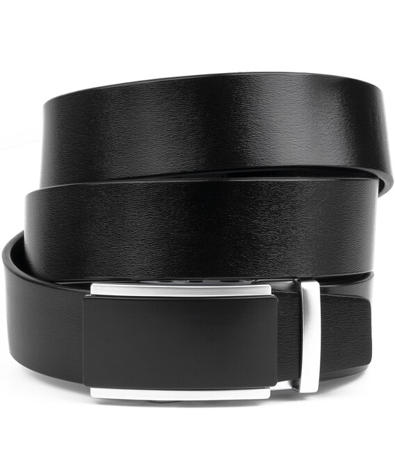 Ремень мужской с автоматической пряжкой Vintage 20294 Черный фото, картинка, изображение