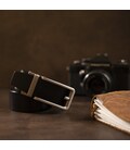 Мужской ремень с оригинальной автоматической пряжкой Vintage 20306 Черный фото, картинка, изображение
