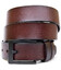 Ремінь з затемненою пряжкою чоловічий Vintage 20380 Коричневий картинка, зображення, фото