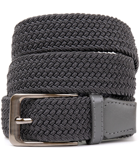 Текстильный мужской ремень классика Vintage 20522 Серый фото, картинка, изображение