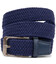 Текстильный мужской ремень классика Vintage 20524 Синий фото, картинка, изображение