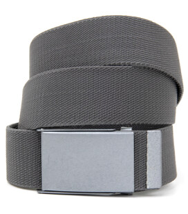 Текстильний ремінь з сірою пряжкою Vintage 20534 Сірий картинка, зображення, фото