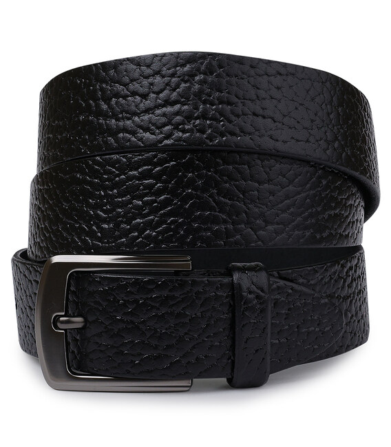 Шикарний шкіряний чоловічий ремінь Vintage 20749 Чорний картинка, зображення, фото