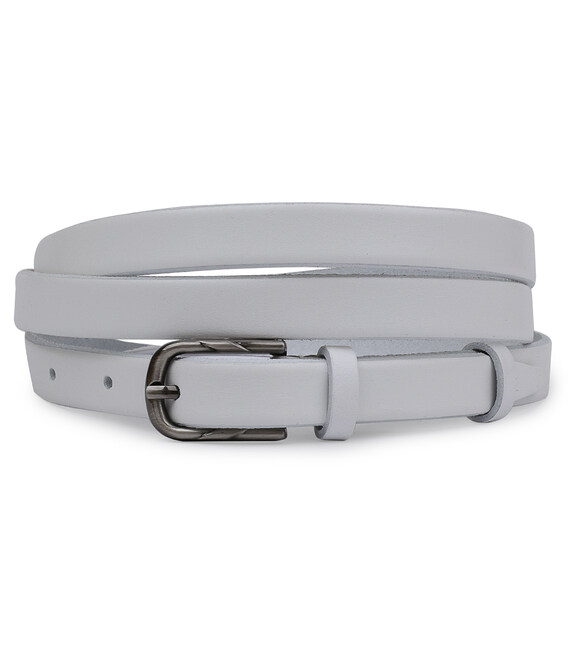 Кожаный женский ремень Vintage 20754 Белый фото, картинка, изображение