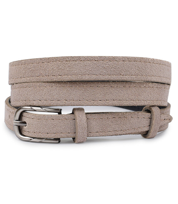 Жіночий замшевий ремінь Vintage 20755 Сірий картинка, зображення, фото