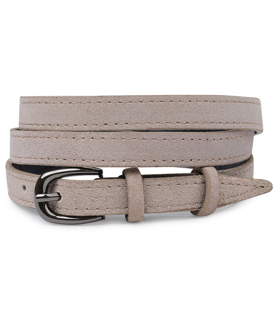 Жіночий замшевий ремінь Vintage 20763 Сірий картинка, зображення, фото