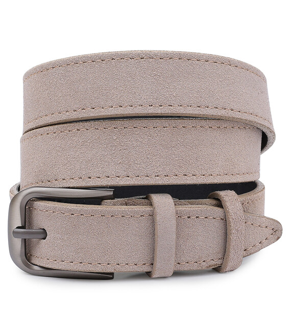 Замшевый ремень для женщин Vintage 20780 Серый фото, картинка, изображение