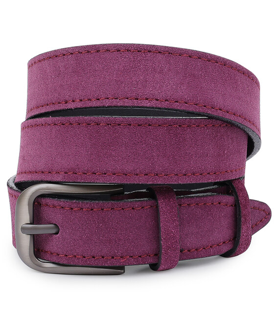 Красивый замшевый ремень для женщин Vintage 20783 Фиолетовый фото, картинка, изображение