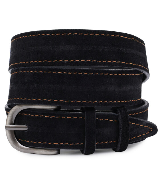 Замшевий жіночий ремінь Vintage 20790 Чорний картинка, зображення, фото