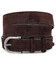 Элегантный замшевый ремень Vintage 20791 Темно-коричневый фото, картинка, изображение