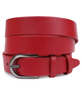 Кожаный женский ремень Vintage 20795 Красный фото, картинка, изображение