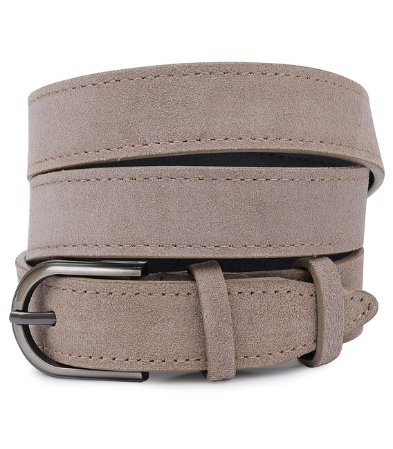 Замшевий ремінь для жінок Vintage 20798 Сірий картинка, зображення, фото